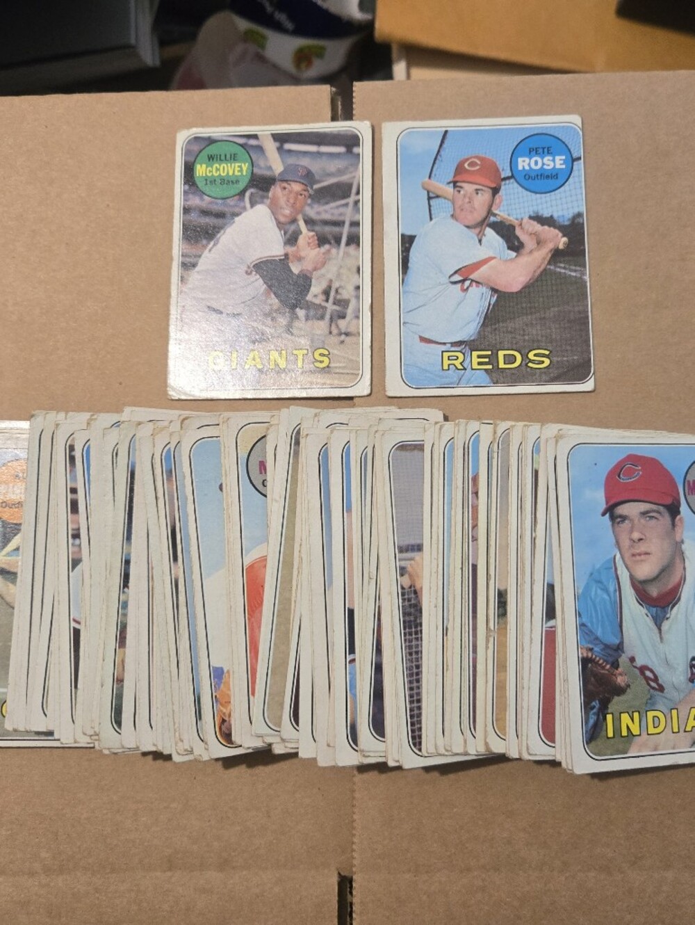 1969 Topps Baseball Lot Of 100 Cards W Stars Pete Rose